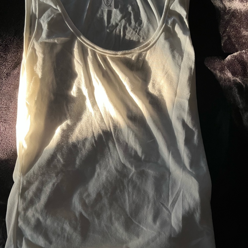 Women’s white tank top